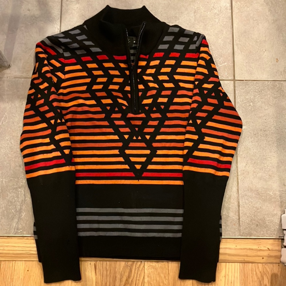 COPY - Vintage ? Graphic Icelandic design zippered sweater